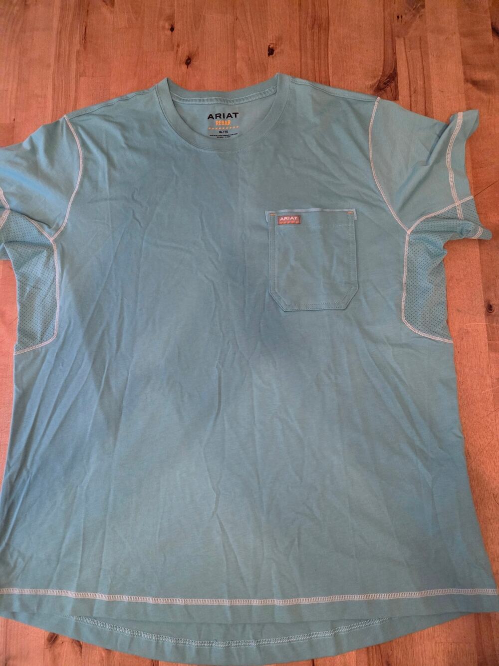 Ariat Rebar Workman Men's VentTEK Short-Sleeve Pocket T-Shirt — Size XL